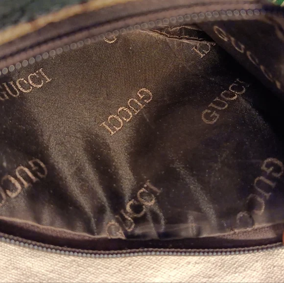 Gucci Brown Monogram Canvas Wristlet, New 💖 Condition Designer Bag - Picture 9 of 10